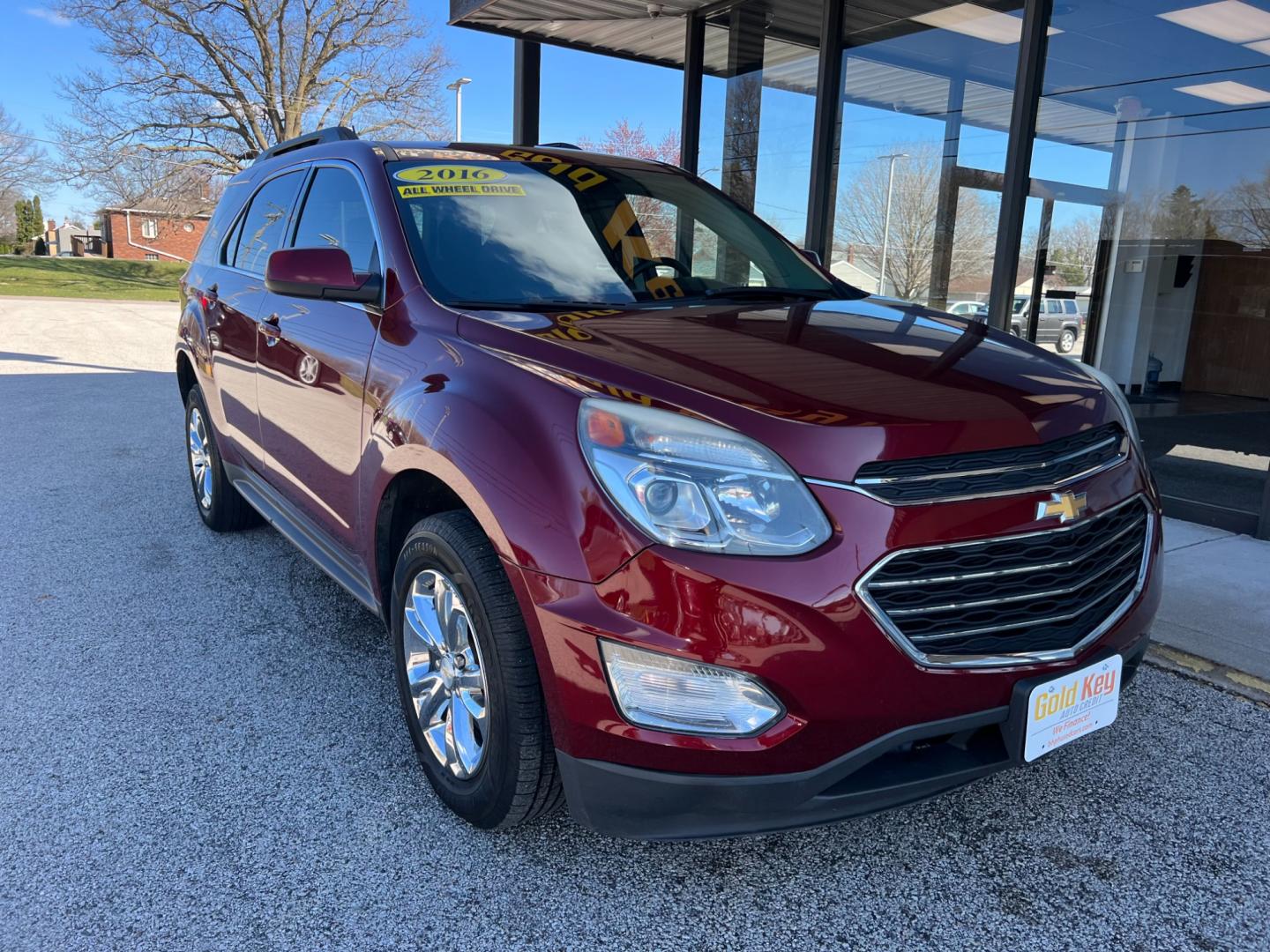 2016 Siren Red Tintcoat Chevrolet Equinox LT AWD (2GNFLFEK9G6) with an 2.4L L4 DOHC 16V FFV engine, 6-Speed Automatic transmission, located at 1633 W Kimberly, Davenport, IA, 52806, (563) 323-5341, 41.559456, -90.598732 - Photo#1